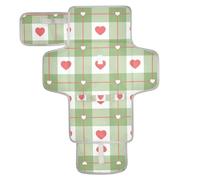 Red and Green Valentine Love Reusable Baby Changing Pads with Tissue Pocket Diaper mat Changing pad Travel for Moms, Dads cambiadores de pa?ales para Bebes