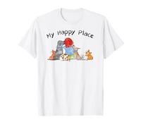 Red and Howling My Happy Place T-Shirt