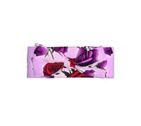 Red and purple rosesBow headband, patterned baby bow hair accessory, suitable for newborns, infants, and everyday wear