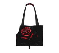 red and roses print Puppy Carrier Walking Dog Bags Pets Dogs Carrier Bags for small Dogs and Cat and Rabbit