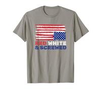 Red and Screwed Distressed American Flag Political T-Shirt