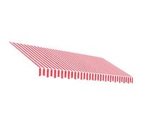 (red and white, 350 x 250 cm) vidaXL Awning Top Sunshade Canvas Sunflower Canopy Top Replacement Fabric