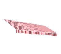 (red and white, 400 x 350 cm) vidaXL Awning Top Sunshade Canvas Sunflower Canopy Top Replacement Fabric