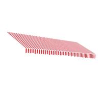(red and white, 450 x 350 cm) vidaXL Awning Top Sunshade Canvas Sunflower Canopy Top Replacement Fabric