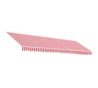 (red and white, 500 x 300 cm) vidaXL Awning Top Sunshade Canvas Sunflower Canopy Top Replacement Fabric