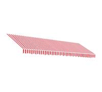 (red and white, 500 x 350 cm) vidaXL Awning Top Sunshade Canvas Sunflower Canopy Top Replacement Fabric