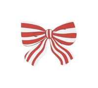 Red and White Christmas Bow Napkins - Perfect for Holiday Gatherings and Festive Celebrations 12PK