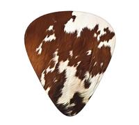 Red And White Cowhide Fashion Colour Guitar Picks 12 Pack, For Acoustic Guitar Electric Guitar Ukulele
