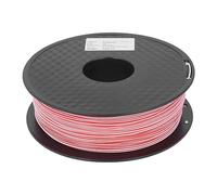 Red and White Dual Color PLA Filament 1.75mm, 3D Printer Filament for High - Quality Model Printing, Bubble - Free Pure Material with Standard Diameter for Smooth Feeding and Vibra