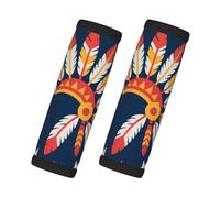 Red and White Feathers Print Cute 2-Pack Luggage Handle Wrap, Luggage Straps for Suitcases Bags and More