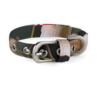 Red and White Mushroom Dog Collar Quick Release Buckle for Easy on Off. Cat Collar - Adjustable Comfortable.Oxford Cloth Pet Collar for Small Medium Dog and Cat.
