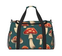 Red and white mushroom Print Daily essentials Large Capacity Hand Carry Bag for Weekend Getaways style Bags