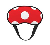 Red and White Polka Dot, Full Eye Covers Light Blocking Eye Masks Blackout Sleep Eye Muffs