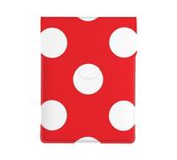 Red And White Polka Dot, PU Leather Laptop Sleeve, Notebook Bag Laptop Case Sleeve Tablet Briefcase