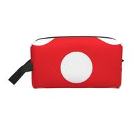 Red and White Polka DotLarge Capacity Cosmetic Organizer，Travel Makeup Bag for Women