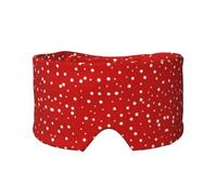Red and White Polka Dots Print Eye Shade Cover for Nap Travel Yoga,Eye Cover Blindfold Travel Office Nap Airplane