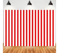 Red and white striped fabric - the perfect choice for birthday parties, circus themed events, and photography studio decorations 350x230cm
