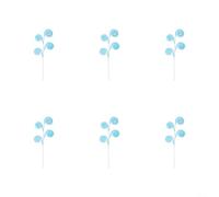 Red and White Striped Spiral Christmas Tree Decoration for Seasonal Home Display Made from Iron and Soft Felt DIY Flexible Setup Multiple Color Choices (Blue)
