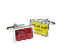 Red and Yellow Cards Cufflinks Football Referee X2PSN106