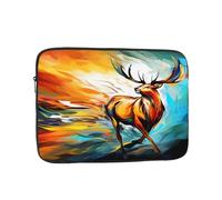 Red And Yellow Deer Laptop Sleeve Case 15 Inch Suitable For Notebook Computer Tablet Traveling Carrying Simple Case