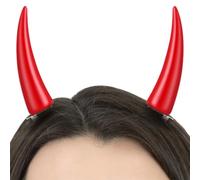 Red Anime Devil Horns, Cosplay Hairpin Horns With Clip, Power Cosplay Horns For Halloween, Costume Props, Dress-Up Accessory, Red, One size
