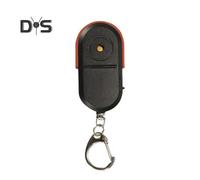 (red) Anti-loss Device Key Finder with Whistle Activation LED Lights Easy to Use Battery Powered Key Chain Locator Device