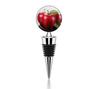 Red Apple Fruit Wine Stoppers Reusable Wine Bottle Stopper Decorative Champagne Stoppers Silicone Beverage Bottle Sealer Keep Fresh, Leakproof Wines Saver for Bar Party Decor