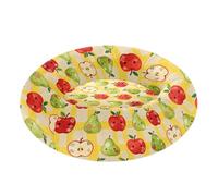 Red Apples and Green Pears Pattern Pet Dog Bed Warm & Soft fluffier Puppy Beds for Pets Sleeping Small Size