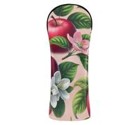 Red Apples Flower Secure Golf Head Cover | Padded Golf Headcover for Women Golfers, Stay-put Fit, for your Club