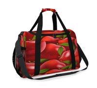 Red Apples Travel Duffel Bag for Girls Boys Women Men Apples Pattern Weekend Overnight Bag Shoulder Tote Luggage Handbag for Travel Sports Gym