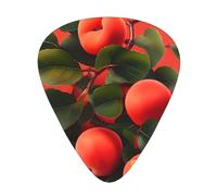 Red Apricotguitar Plectrums 12 Piece Set, 3 Thicknesses Plectrums With Case For Bass Guitar, &Electric Guitar And More.