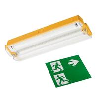 Red Arrow 110V LED Emergency Bulkhead Maintained or Non-Maintained Site Lighting with 3 Hour Emergency IP65 6500K