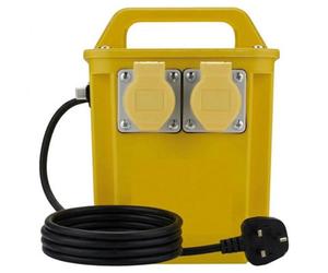 Red Arrow 3.3Kva Portable Site Transformer, 110V, 3000W, Ip44 Rated, 2X16A Sockets For Power Tools And Lighting