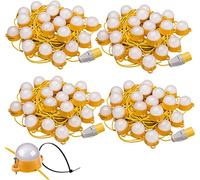 Red Arrow Electrical Distribution 110V Interconnectable LED Site Lighting Festoon Kits IP44 IK07 6000K 35,000 Hours Life Expectancy Indoor Outdoor Usage Lights: Interconnect up to 200m (4X 50m)