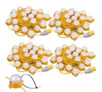 Red Arrow Electrical Distribution Work Lights 110V LED Site Lighting Festoon Kits Interconnectable IP44 6500K 35,000 Hours Life Expectancy (4X 50m)