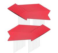 Red Arrow Signs with Stakes 16 x 5 Inches,This Way Directional Arrow Yard Signs,Wedding Yard Signs, Birthday Party Signs (20)