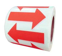 Red Arrow Stickers Labels, 2"×1.25" Self-Adhesive Arrow Shape Signs,Total 500PCS Per Roll