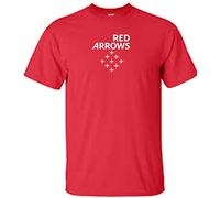 Red Arrows T Shirt Diamond 9 RAF Display Team RED (4XL)