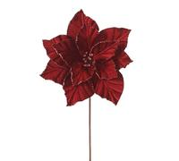 Red Artificial Poinsettia Flower, 24 cm