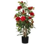 Red Artificial Rose Tree 90Cm Indoor Decorative Potted Plant