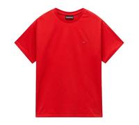 Red Aurora Loose Fit Short Sleeve T-Shirt by Napapijri, Red, Large