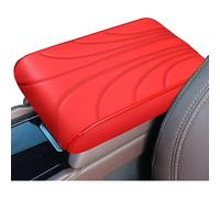 (Red) Auto Center Console Cover - Armrest Cushion Protection Pad,Center Console Cushion Pillow, Soft Auto Arm Rest Protector, Memory Foam Armrest Cushion