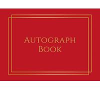 Red Autograph Book: Small, Elegant Pad for Signatures of Celebrities, Musicians, Authors, or Friends. Use at Concerts, Conventions, Events, etc. Gift ... Kids, or Teens. 100 Plain, Blank Pages.