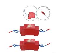Red Automatic Fire Suppression System 20g For Electrical Cabinets Din Rail Mount With 170c Thermal Sensor Quick Activation Device For Industrial Power Distribution Boxes And Meter Rooms(2PCS)