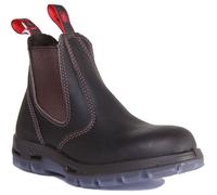 Red Back Ubok Mens Bobcat Soft Toe Leather Chelsea Boot In Black Size Uk 7 - 12