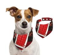 Red Background Playing Cards Dog Bandanas,Summer Bandanas for Dogs Washable Adjustable Dog Triangle Scarf Bibs Cute Pet Bibs for Medium Large Dogs Puppy and Cats Small