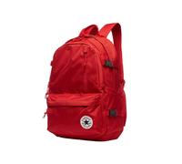 (Red) Backpack Converse Canvas Large Capacity Student School Travel Bags Color Solid