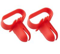 Red Balloon Tying Tool Pack 1pc Durable Plastic Knot Tying Clips for Party Decorations DIY Arch Kits and Easy Fastening Supplies Ergonomic Finger Protectors for Quick Balloon Sealing