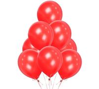 Red Balloons 10 Pack, Large 12 Inch Thick Latex Biodegradable Helium Party Balloons for Birthday, Wedding, Baby Shower, Valentine's Day Events Decoration for Balloon Arch Garland