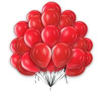 Red Balloons 5 Inch Romantic Balloons for Red Theme Party Decoration Valentines Day Birthday Party Proposal Wedding Baby Shower Anniversary Decoration Balloon Pack of 30